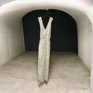 a new day White and Green Patterned Maxi Dress